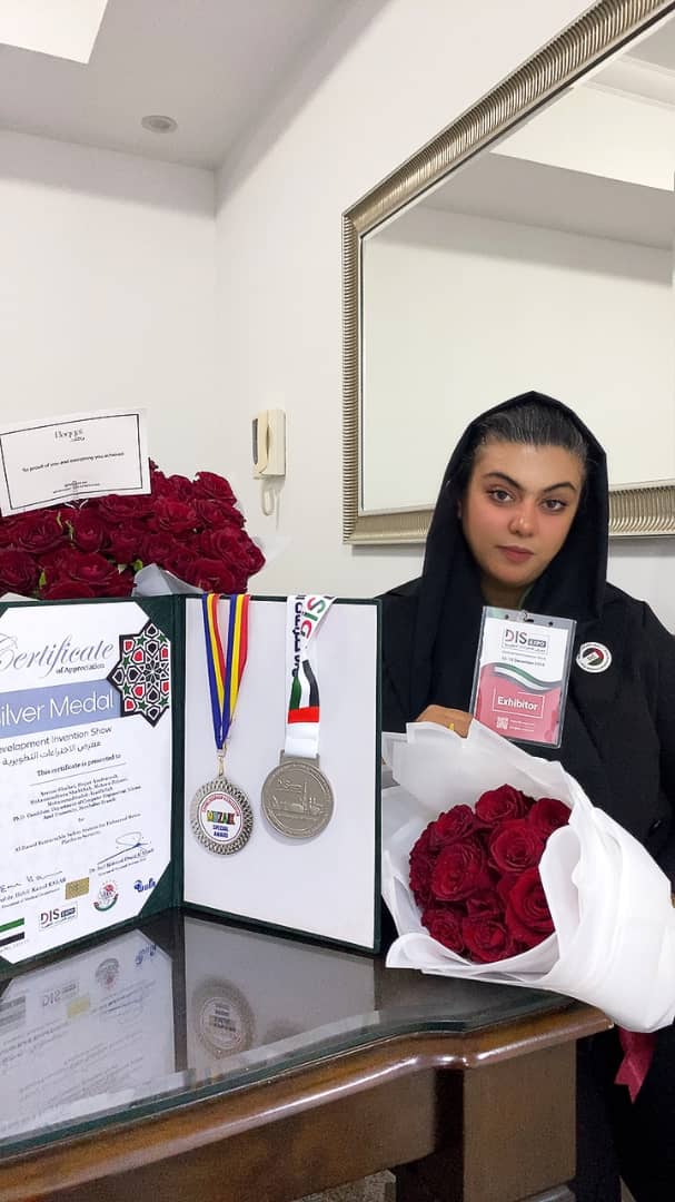 موفقیت بیشتر برای دختر شایسته علمی اوز و دانش آموخته دانش گاه آزاد در جشنواره اختراعات دبی